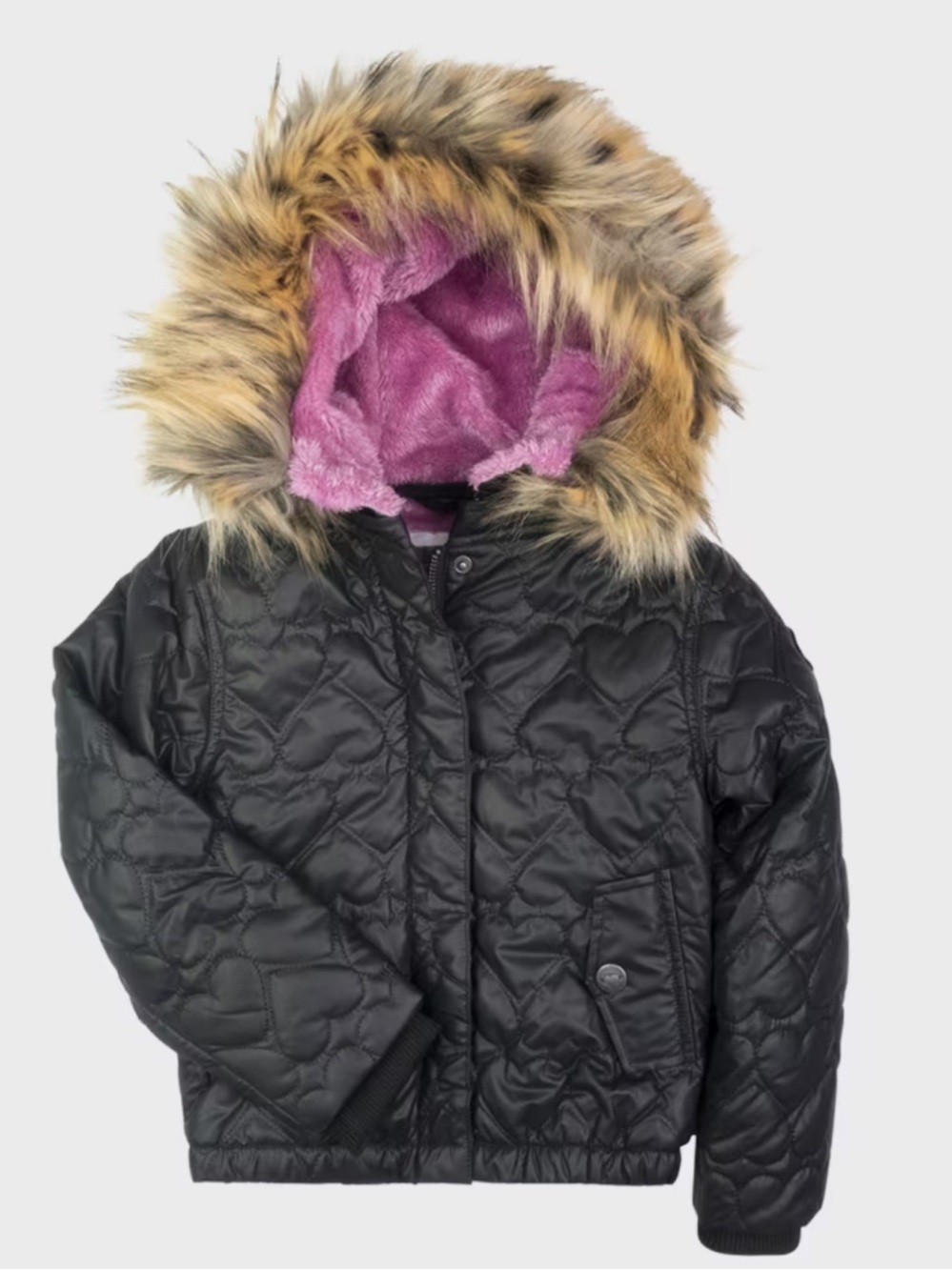 Appaman Girls' Black Quilted Wildernes Jacket
